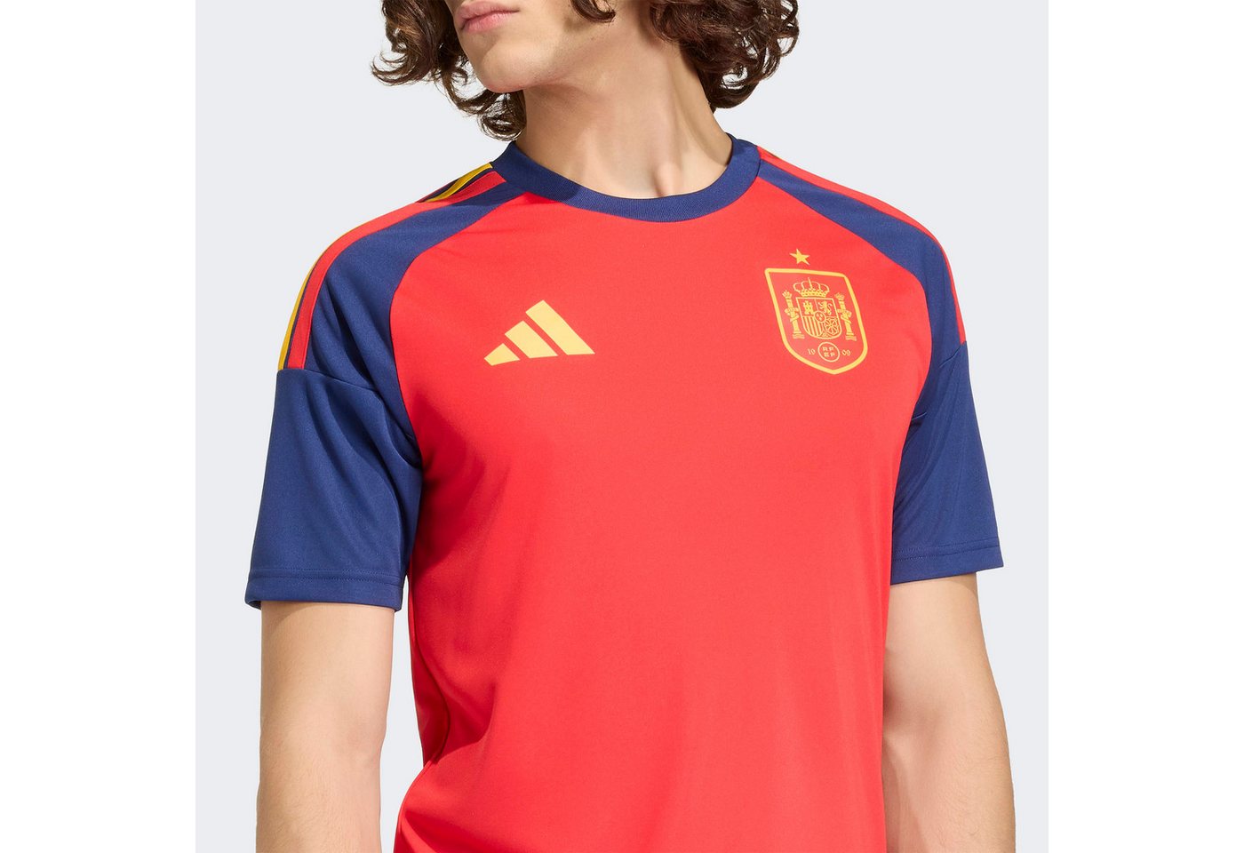 adidas Performance Fußballtrikot SPANIEN 26 FAN HEIMTRIKOT für Erwachsene, ohne Verschluss, mit Rundhalsausschnitt, aus Polyester Bild 5