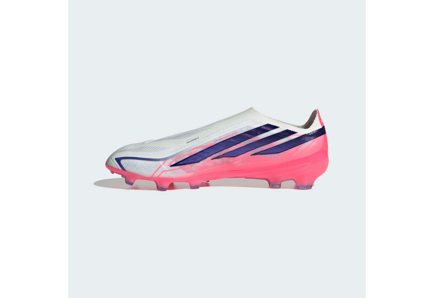 adidas Performance F50 HYPERFAST PRO, FESTE BÖDEN, OHNE SCHNÜRSENKEL Fußballschuh Außensohle für Rasen und feste Böden