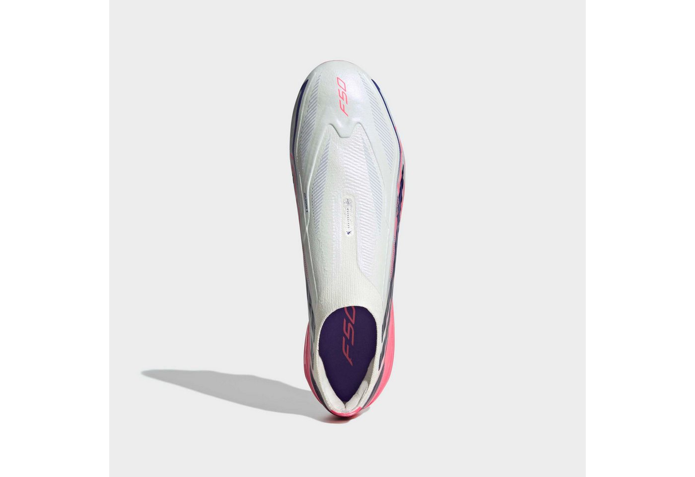 adidas Performance F50 HYPERFAST PRO, FESTE BÖDEN, OHNE SCHNÜRSENKEL Fußballschuh Außensohle für Rasen und feste Böden Bild 4