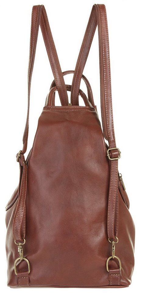 Piké Cityrucksack PIKÉ Damen Rucksack echt Leder, Made in Italy, echt Leder, Made in Italy Bild 3