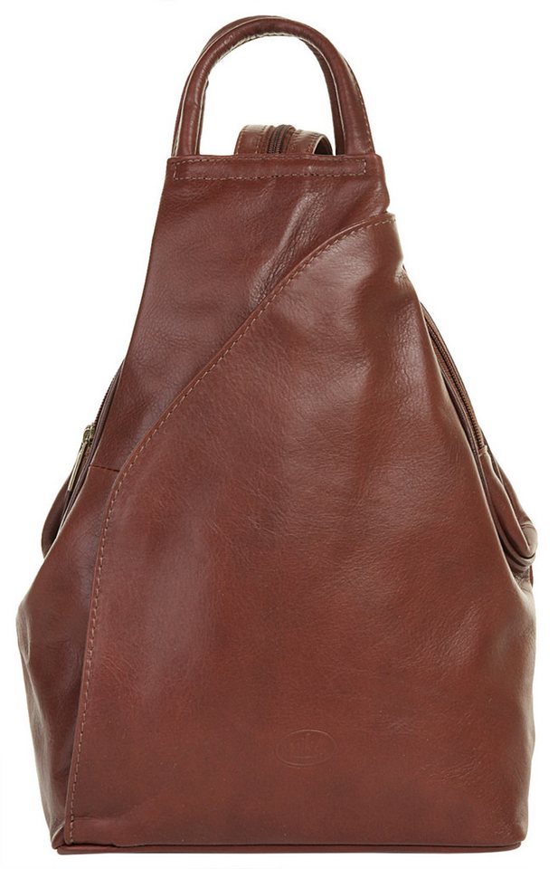 Piké Cityrucksack PIKÉ Damen Rucksack echt Leder, Made in Italy, echt Leder, Made in Italy Bild 4