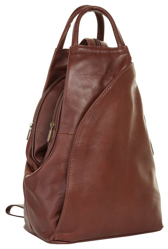 Piké Cityrucksack PIKÉ Damen Rucksack echt Leder, Made in Italy, echt Leder, Made in Italy Bild 5