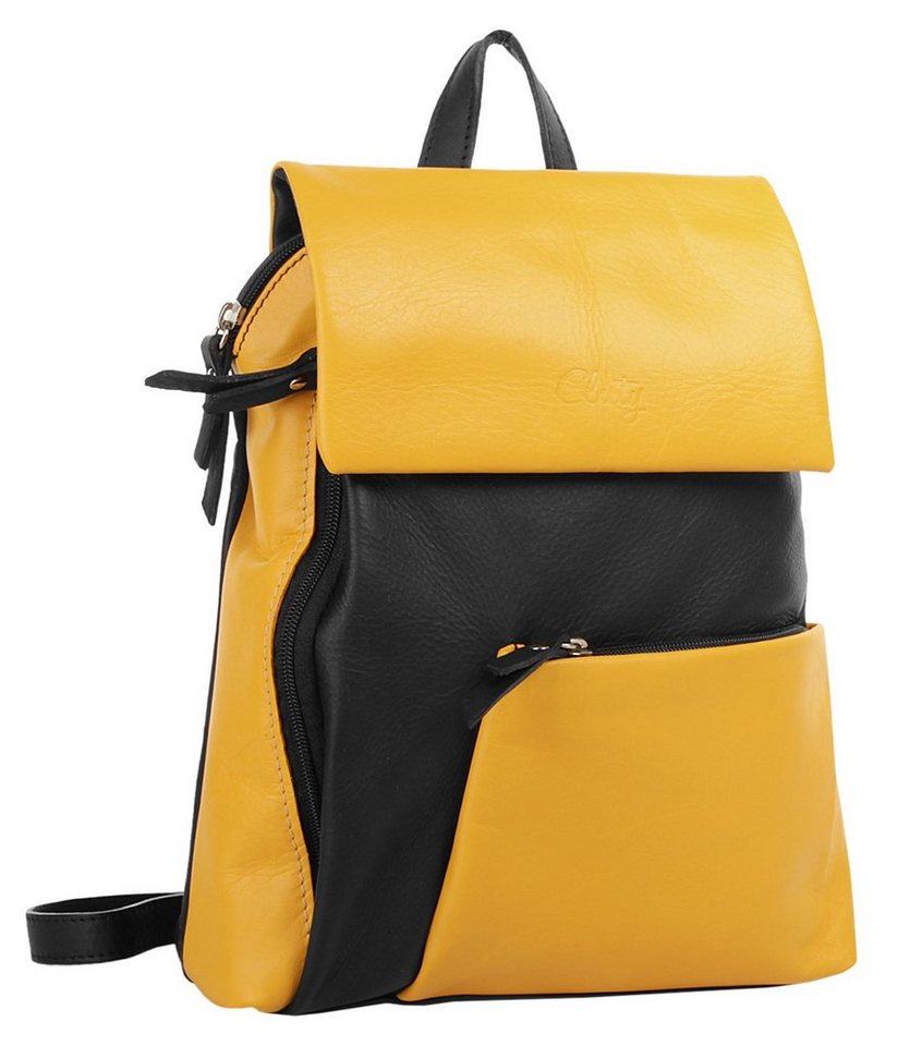 Cluty Cityrucksack CLUTY Damen City-Rucksack echt Leder, Made in Italy, echt Leder, Made in Italy Bild 2