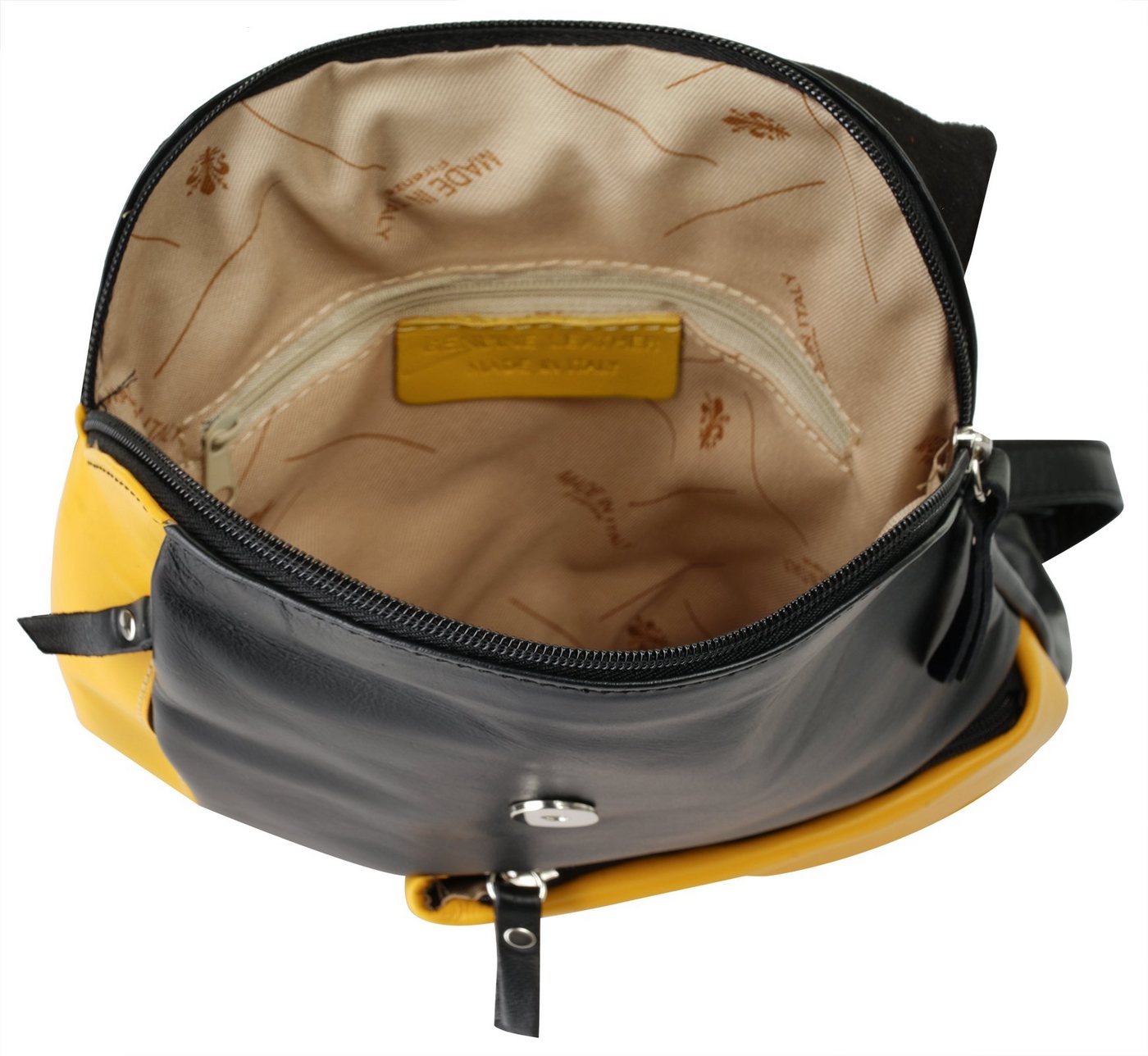 Cluty Cityrucksack CLUTY Damen City-Rucksack echt Leder, Made in Italy, echt Leder, Made in Italy Bild 3
