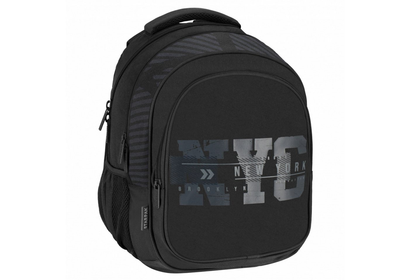 Sarcia.eu Schulrucksack NYC SCHUL Starter SET für JUNGEN: gepolsterter Rucksack + Schuhtasche