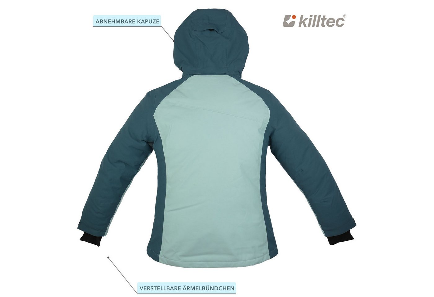 Killtec Skianzug Damen Winterjacke + Skihose (2-tlg), wasserdicht verschweißte Nähte - atmungsaktiver Stoff Bild 2