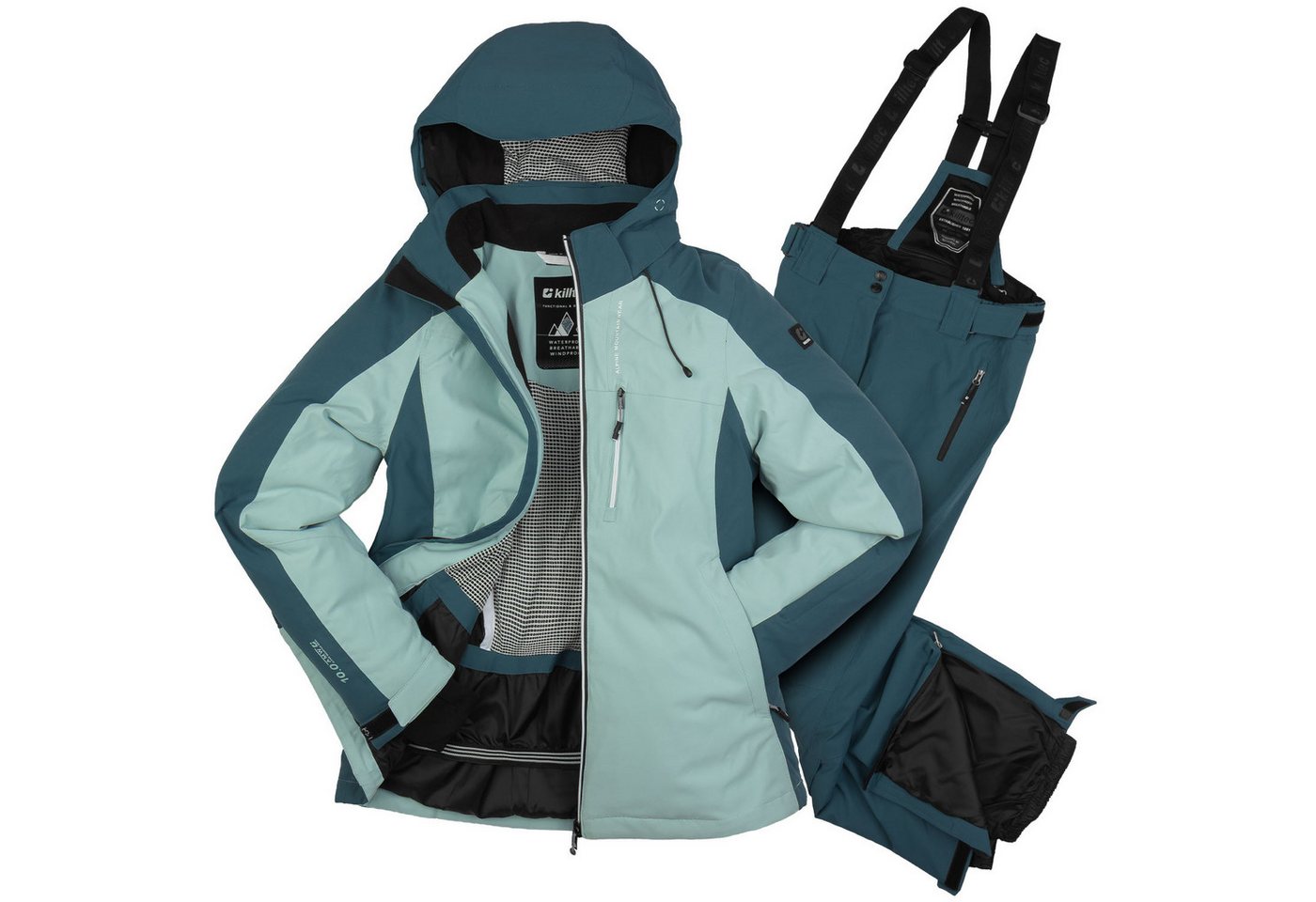 Killtec Skianzug Damen Winterjacke + Skihose (2-tlg), wasserdicht verschweißte Nähte - atmungsaktiver Stoff Bild 5