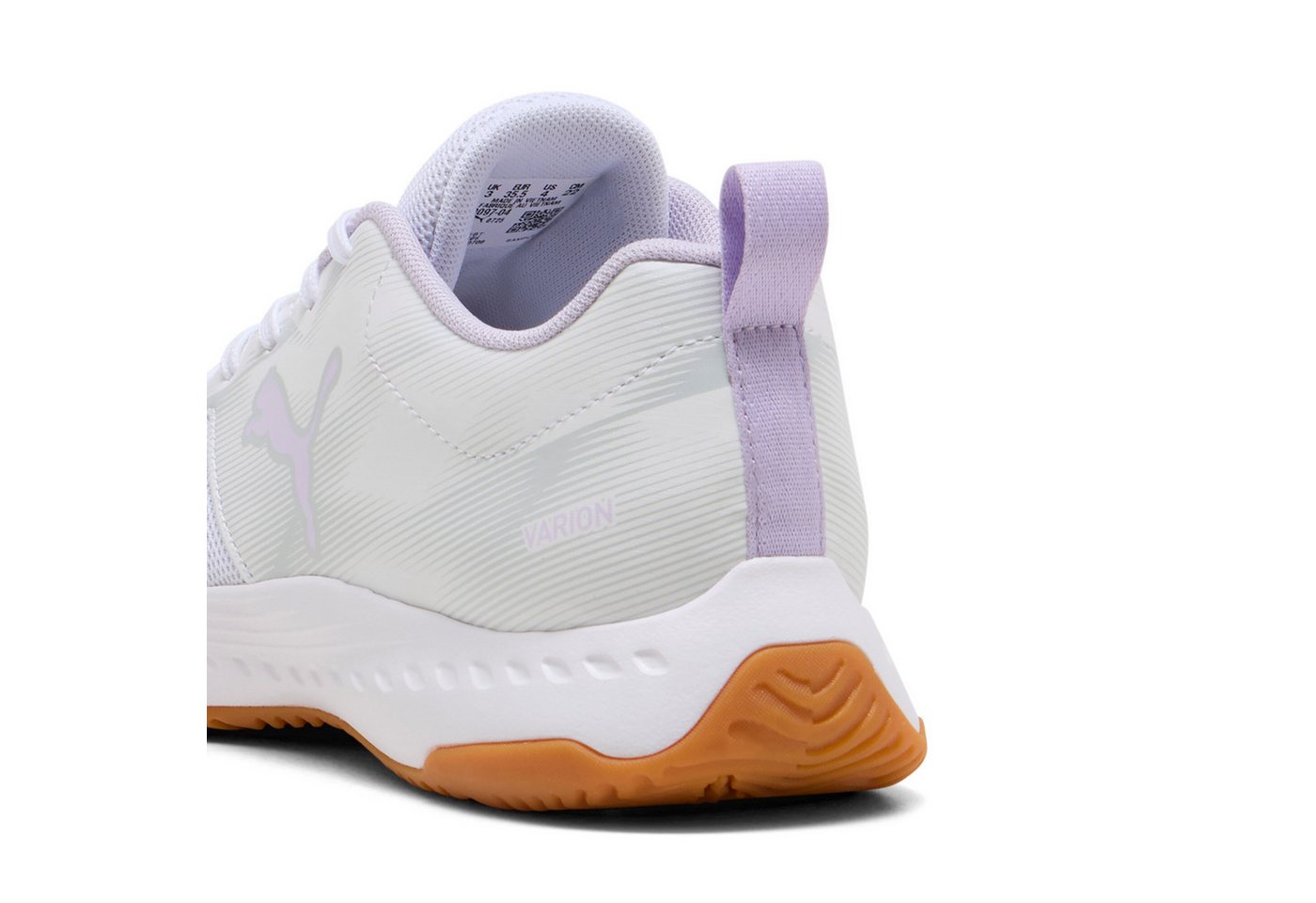 PUMA Varion 3 Jr PUMA WHITE-LIGHT LAVENDER Hallenschuh