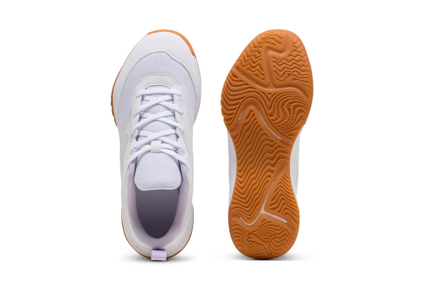 PUMA Varion 3 Jr PUMA WHITE-LIGHT LAVENDER Hallenschuh Bild 3