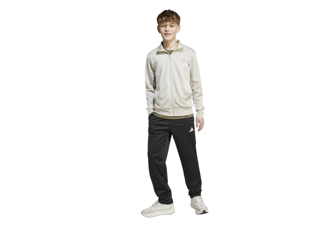 adidas Performance Trainingsanzug Colour Pop beige/schwarz Kinder Bild 2