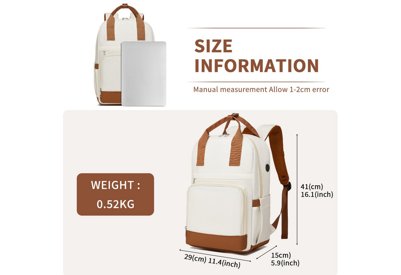 KONO Trolleyset ABS+PC Hartschalen-Trolley (55/66,5/76,5 cm) + Laptop-Rucksack (41 cm) Bild 4