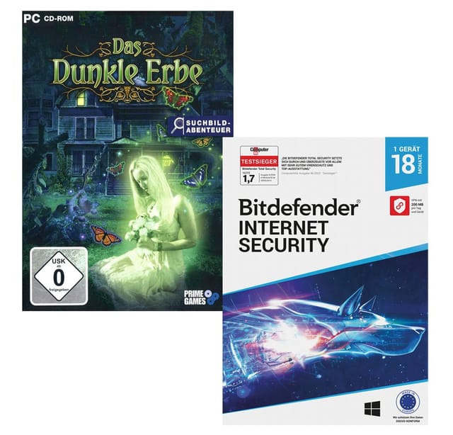 Bitdefender Internet Security 1 Gerät/18 Monate + Das dunkle Erbe Windows