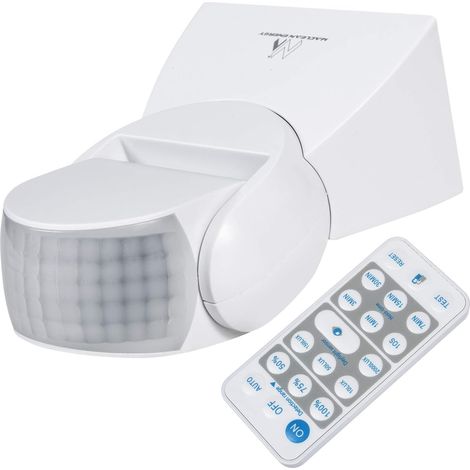 Infrarot-bewegungsmelder, 180°-winkel, 12 M Reichweite, Ip65, Mit Fernbedienung, Für Den Außenbereich