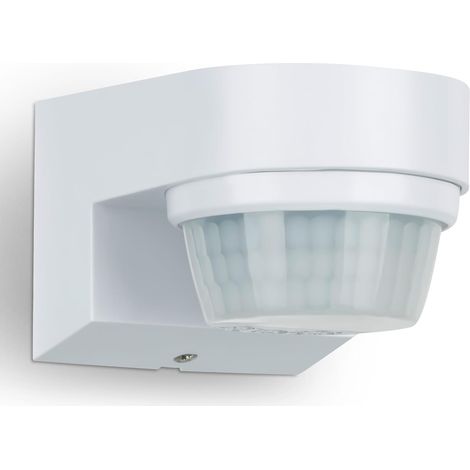 Bewegungsmelder Für Den Außenbereich, Schutzart Ip65, 240°, Reichweite 8–14 M, Helligkeit Und Dauer Einstellbar, Für Led/2000 W, Wandmontage
