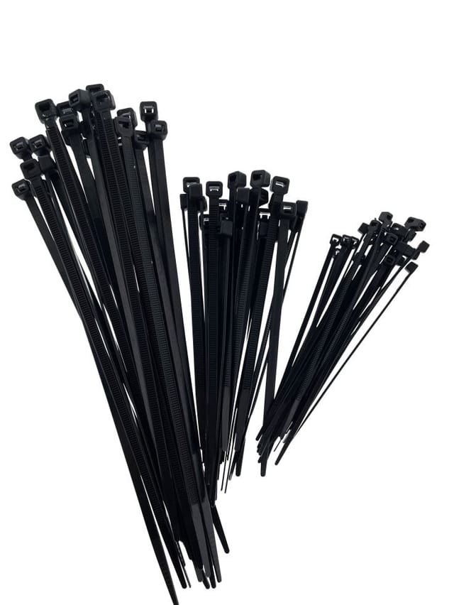 Trend Line Kabelbinder TrendLine Kabelbinder-Set schwarz, 75 Stück