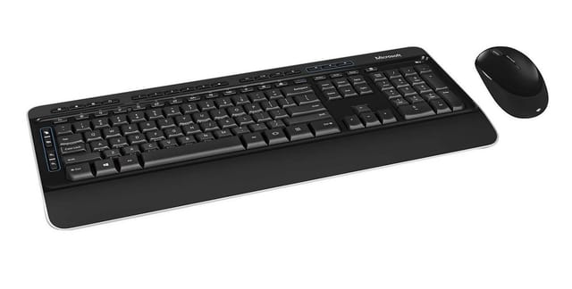 Microsoft Wireless Desktop 3050, Tastatur - Maus Set, kabellos Ungarische QWERTZ Tastatur- und Maus-Set