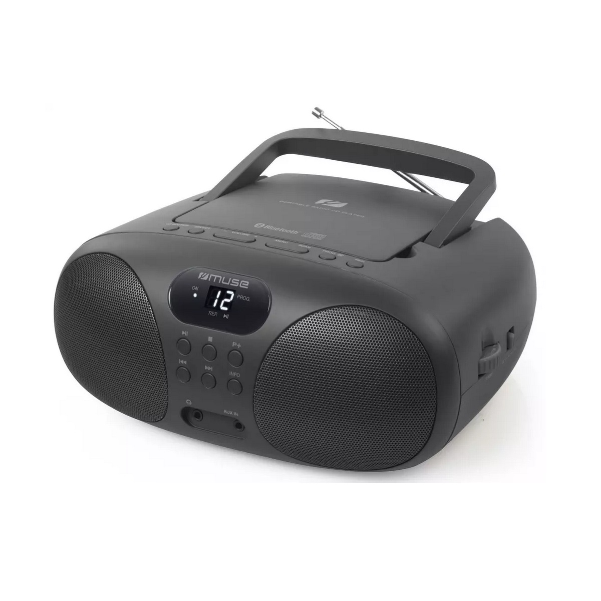 Muse Radio Tragbarer Cd-player Schwarz - Md208bt