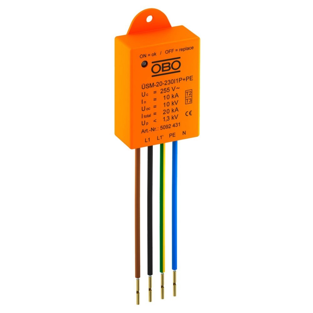 Obo Bettermann Überspannungsschutzmodul Or 1p Üsm-20-230i1p+pe