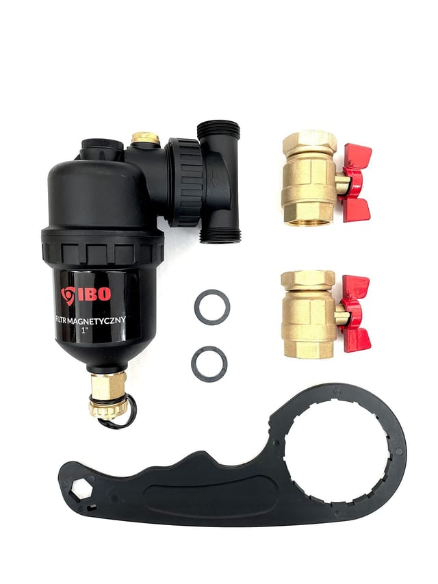 IBO Wasserfilter IBO Magnet-Schlammabscheider 1 Zoll Filter für Heizung Wärmepumpe