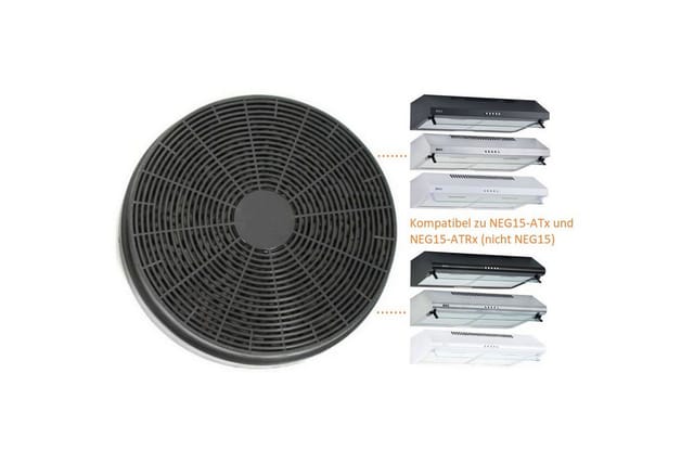 NEG Aktivkohlefilter NEG Aktivkohlefilter GF15 für NEG15-ATx/ATx+, NEG1, Zubehör für NEG15-AT, Drehfix-Verschluss
