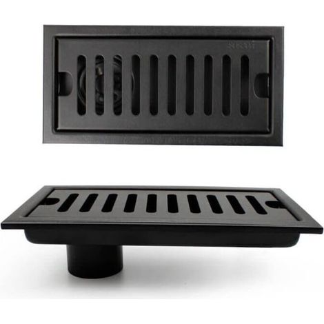 Vertikaler Bodenablauf 20 × 10 Cm Aus Edelstahl 304 – Rückschlagventil Und Geruchsverschluss – Für Wc Und Küche – Wancle