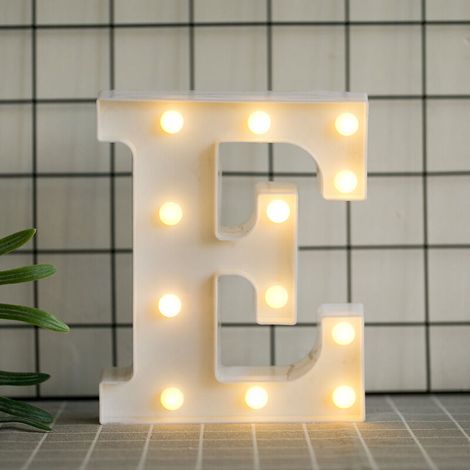 Led-buchstaben Mit Warmweißem Licht – Innendekoration Für Partys, Hochzeiten Und Bars – Batteriebetrieben (aa)