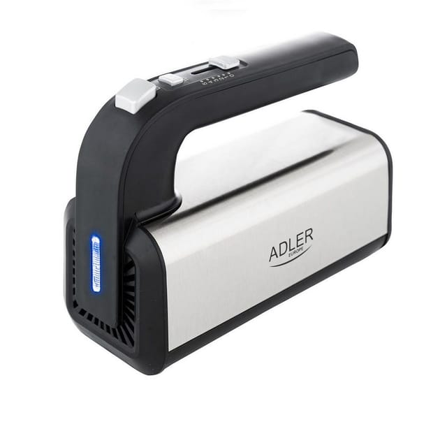 Adler Handmixer AD 4225 Handmixer, 800,00 W, mit Turbostufe 5 Geschwindigkeiten Handrührgerät 300W silber schwarz