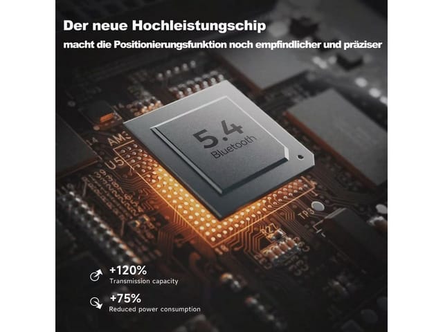 Mili SmartTag Bluetooth Tracker für Android (Google Find My Device), GPS-Tracker (Schlüsselfinder, Ortungsgerät für Auto & Koffer,Geschenkideen, Schwarz)