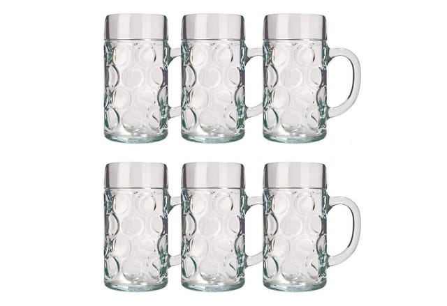 ich-zapfe Bierglas Bierglas 6er Set Biergläser ISAR 0,5 Liter