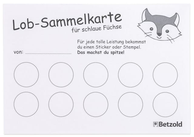 Betzold Notizblock Lob-Sammelblock, DIN A6, 90 Blatt – Belohnungssystem Kinder
