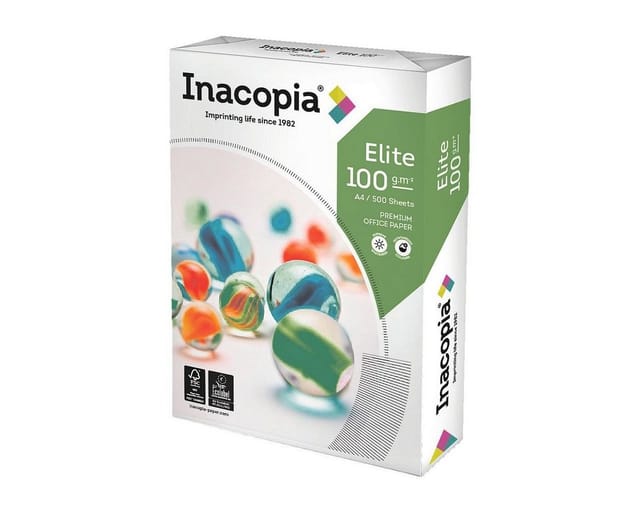 INACOPIA Druckerpapier Elite, Format DIN A4, 100 g/m², 171 CIE, 250 Blatt