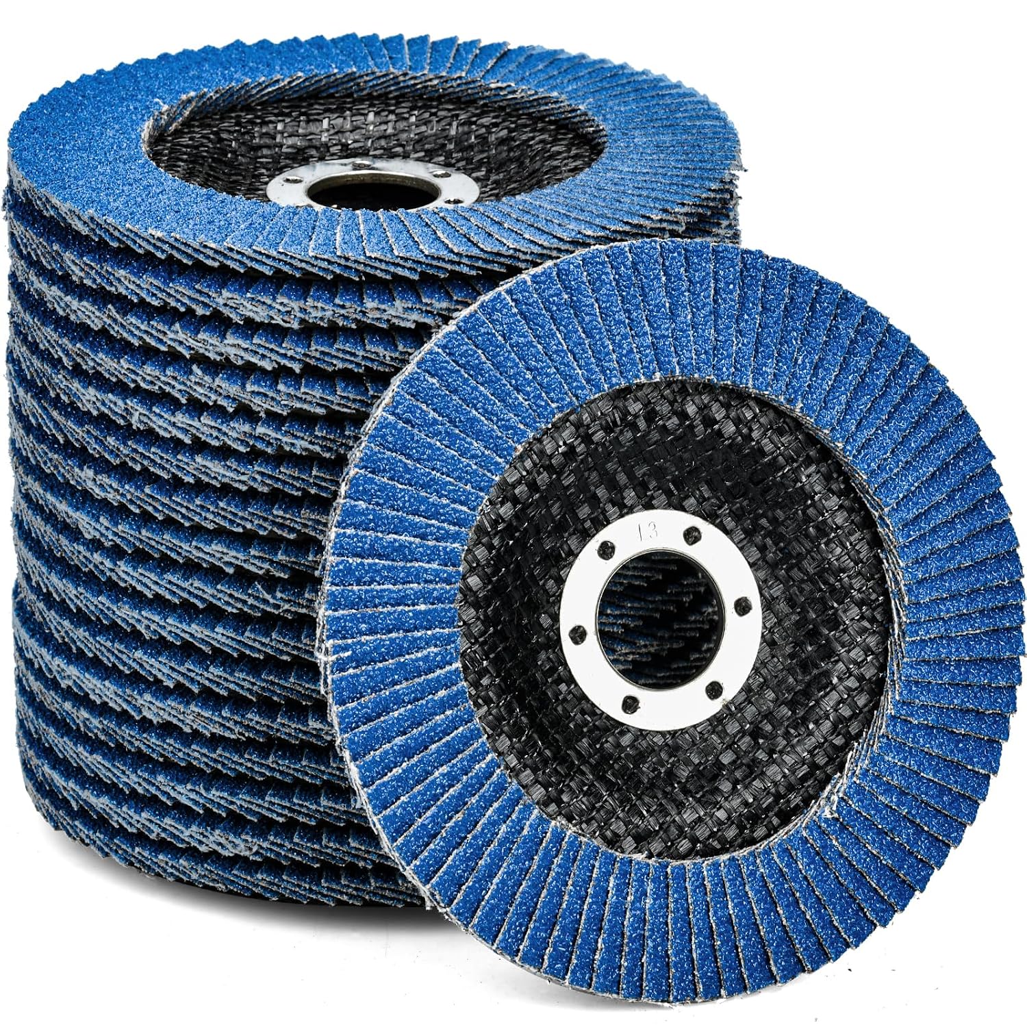 10 Disques Abrasifs À Lamelles Ø 125 Mm X 22mm Grain 40 Disques À Lamelles Disques À Meuler Pour Enlever Ebavure, Rouille, Polissage, Finition