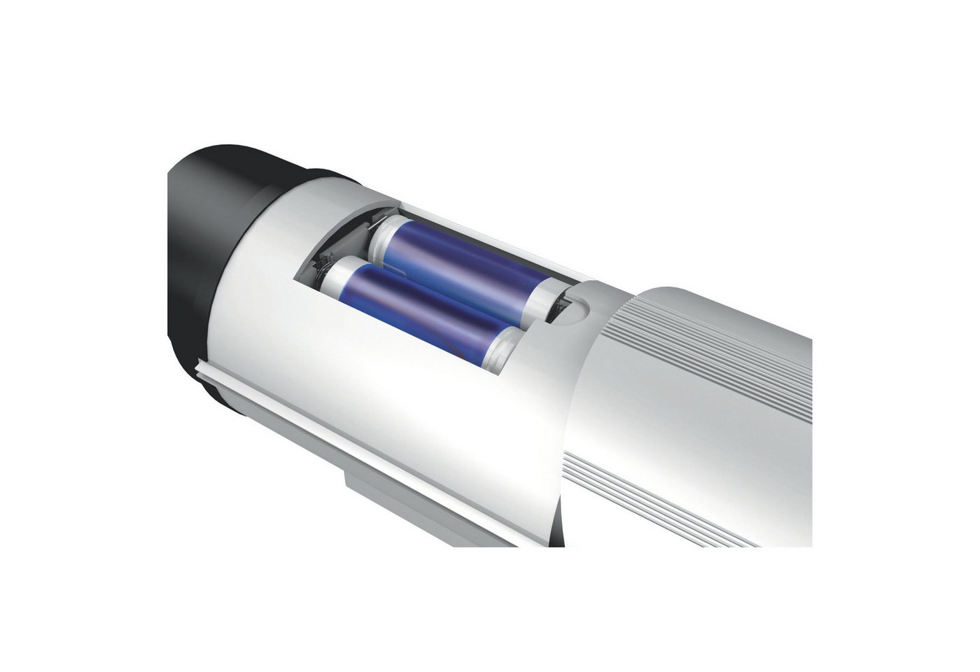 BASI Überwachungskamera Attrappe Dummy Kamera (Spar-Set, 1-tlg., Batteriebetrieben, LED-Licht, Innen-/Außen, Wandhalterung, 1 Stück) Bild 3