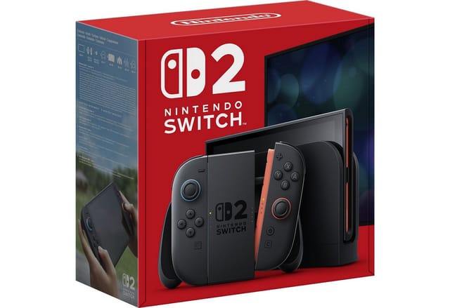Nintendo Switch 2 Nintendo Switch 2 Schwarz – Hybrid-Konsole mit 7,9" HDR-Display, Joy-Con 2, 256GB Speicher, 4K-Support