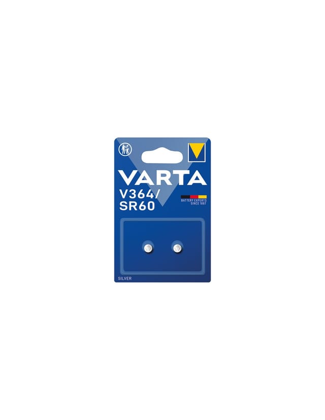 VARTA Varta Batterie Silver Oxide, Knopfzelle, 364, SR60, 1.55V Electronics Knopfzelle, (1,6 V)