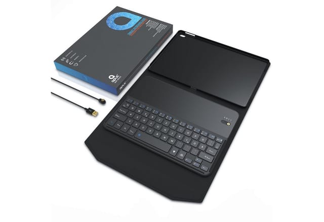 Aplic Tablet-Tastatur (Kunstledercase für iPad Pro 10,5", Bluetooth Keyboard mit Apple Layout)