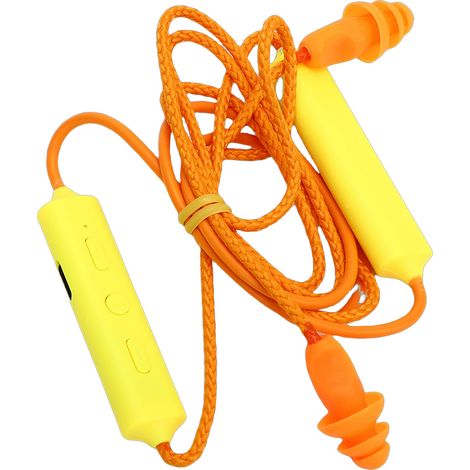 Decdeal Bluetooth-ohrstöpsel, 29 Db, Geräuschreduzierung, Ipx5 Wasserdicht, Wiederaufladbar, Nackenbügel, Für Baustellen Und Werkstätten, Gelb