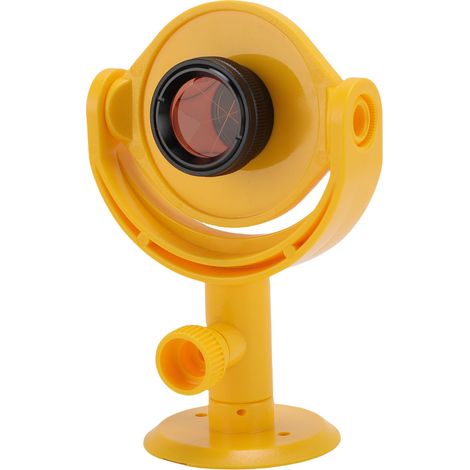 Decdeal Mini-prisma Mit Neigehalterung Für Totalstationsvermessung + 17,5-mm-konstantglaslinse, Gelbes Etui