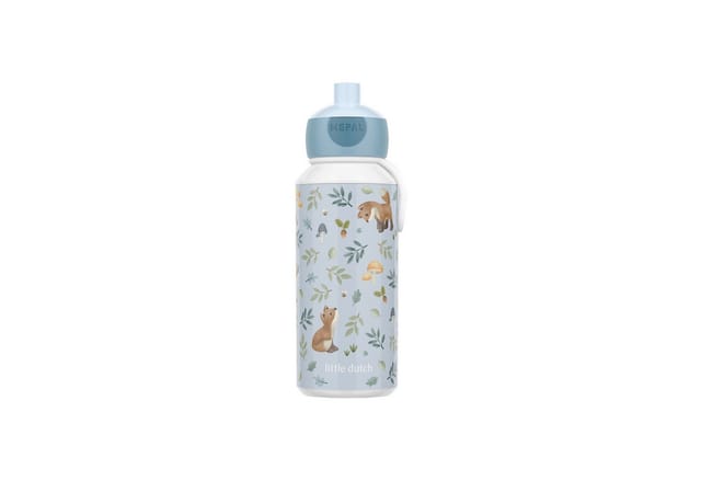 Mepal Trinkflasche Trinkflasche CAMPUS, Blau, Weiß, Ø 6,5 cm, Kunststoff, Silikon, 400 ml