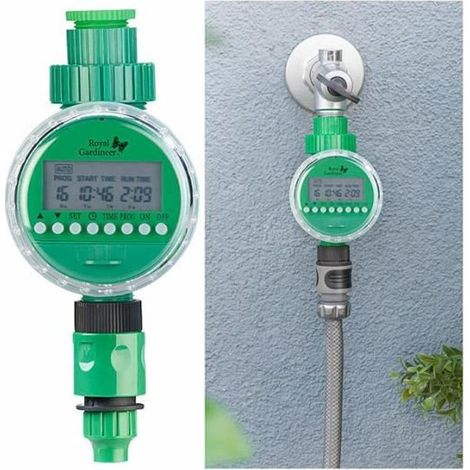 Honornic – Elektronische Bewässerungsuhr – Royal Gardineer – Bwc-130 – 16 Programme – Lcd-bildschirm