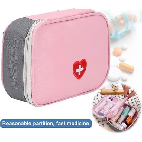 Honornic – Erste-hilfe-set, Quadratische Handapotheke, Leere Notfalltasche, Reise-erste-hilfe-set, Mini-pflegeset, 1 Stück