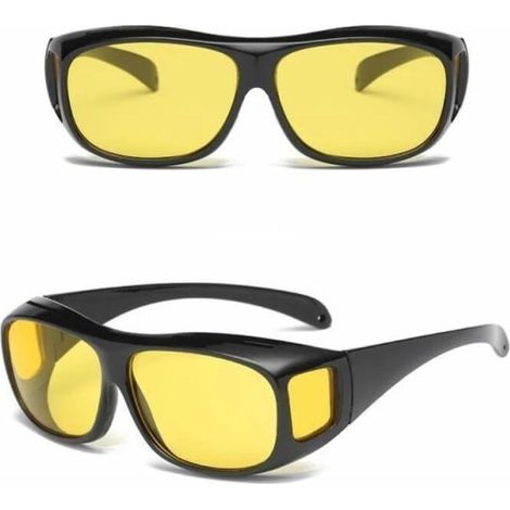 Honornic – Schwarze Fahrbrille – Gelbe Nachtsichtbrille