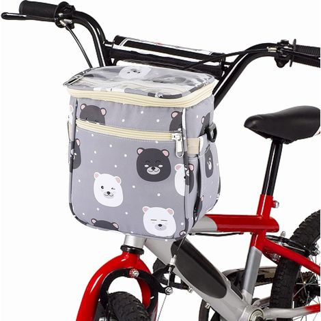 Honornic - Fahrradlenkertasche Für Kinder, Fahrradradtasche Mit Abnehmbarem Schultergurt, Wasserdicht.