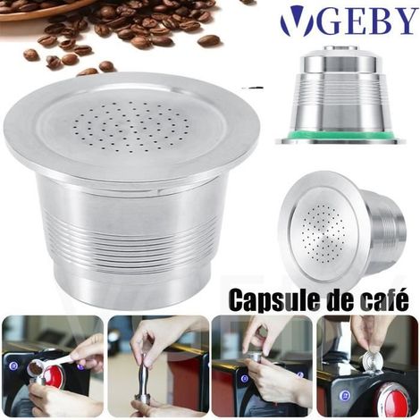 Honornic – Wiederverwendbare Edelstahl-kaffeekapsel Für Nespresso-maschinen – Material: Edelstahl – Form: Zylindrisch