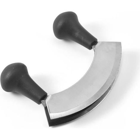 Honornic – Hackmesser, Doppelklingen-wiegemesser, Kräutermesser, Doppelt Gebogene Klinge Zum Einfachen Zerkleinern All Ihrer Lebensmittel