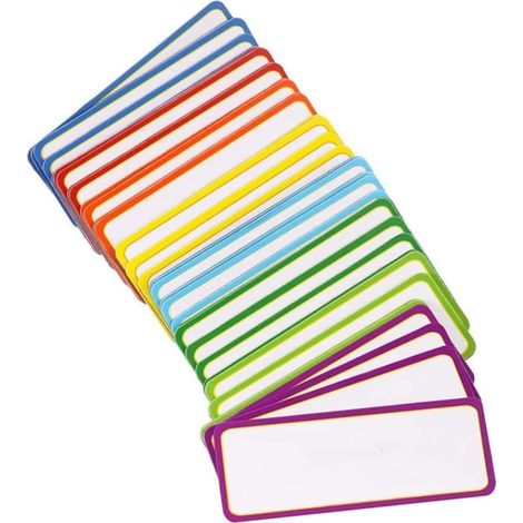 Honornic – Packung Mit 54 Whiteboard-magneten, 9 Farben – 29 X 79 Mm – Beschreibbare Magnete
