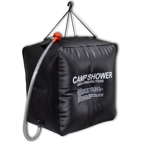 Honornic - 40l Solar-camping- Und Reisedusche - Vidaxl - Schwarz