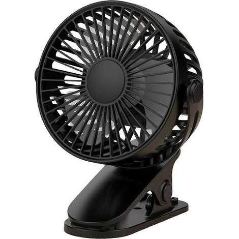 Honornic - Clip-ventilator, Usb-aufladbar, Tragbar Für Den Außeneinsatz, Geräuscharmer Betrieb, Drei Einstellbare Lüftergeschwindigkeiten.