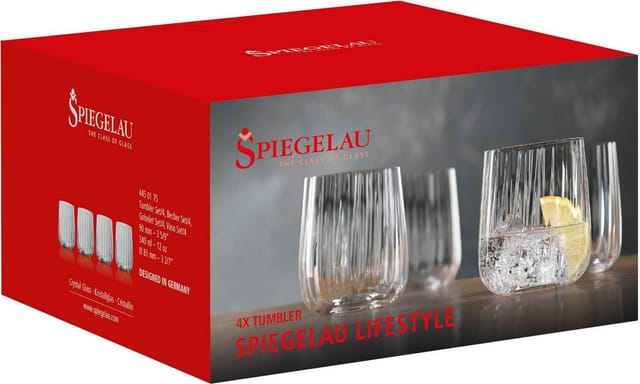 SPIEGELAU Glas Spiegelau Lifestyle Tumbler 4er Set, Glas