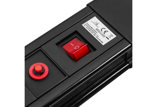 Maclean MCE10 10-fach Verlängerungskabel 1,5 m Steckdosenleiste 10-fach (Ein- / Ausschalter, 10 Steckdosen für den Anschluss mehrerer Geräte gleichzeitig, Kindersicherung, Auto-Sicherung, Kindersicherung, Auto-Sicherung, Kabellänge 1.5 m), mit Kindersicherung 3680 W, Auto-Sicherung